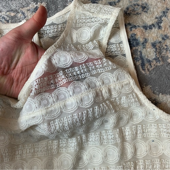 Ann Taylor Ivory Lace Blouse - Picture 3 of 5